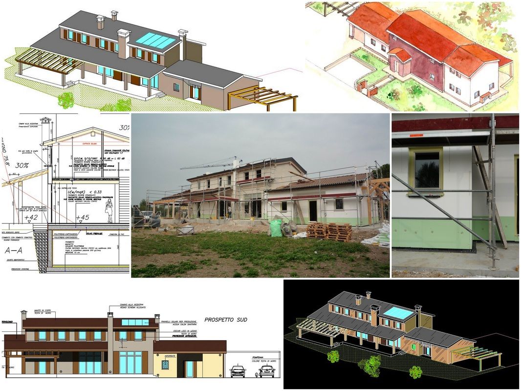 Progetto e D.LL - abitazione unifamiliare in legno  realizzato da CRISTINA CARRARO,  a Sandrigo