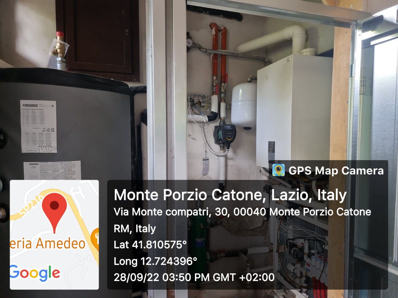 Impianto Misto (Radiante a Pavimento + Alta Temperatura) - Monte Porzio Catone RM realizzato da STUDIO TECNICO ING. D'ALESSIO,  a 