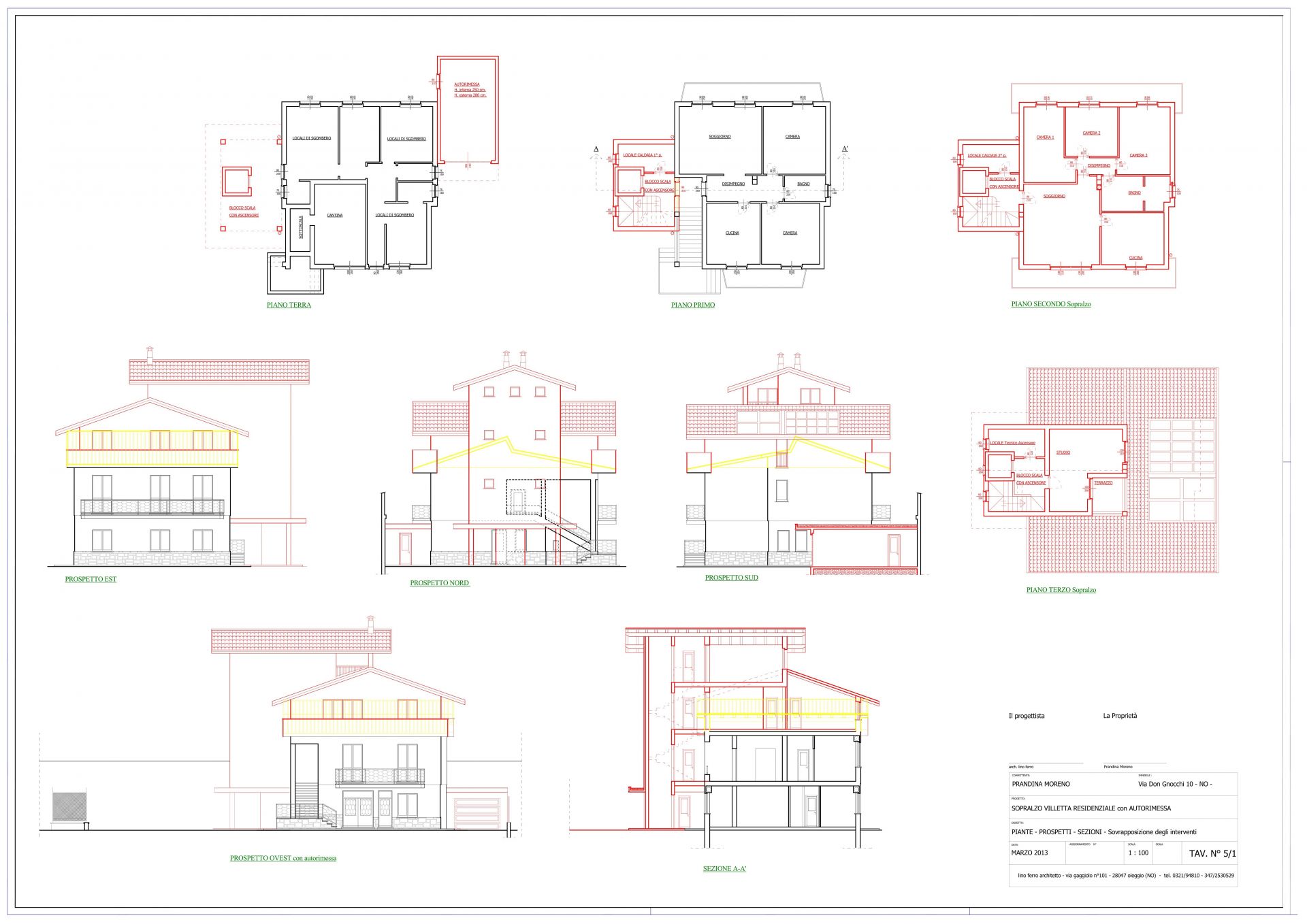  realizzato da Lino Ferro Architetto, Assistenza tecnica a Oleggio